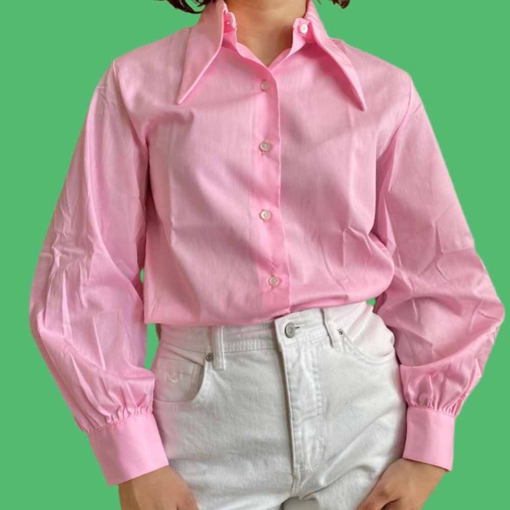 🚫SOLD🚫 Groovy Vintage Pink Blouse 🕺